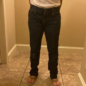 Womens Abercrombie & Fitch Blue Jeans 25/0 Zip Fly